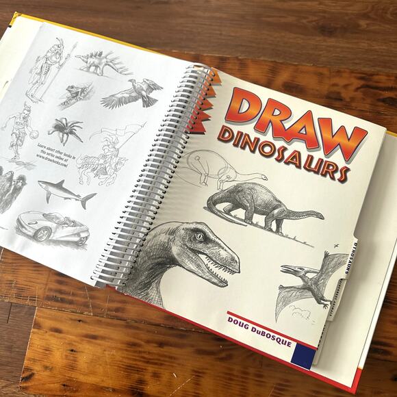Vintage 1994 Draw Really Cool Stuff 6 Books In One Hardcover Spiral Book - Picture 7 of 15